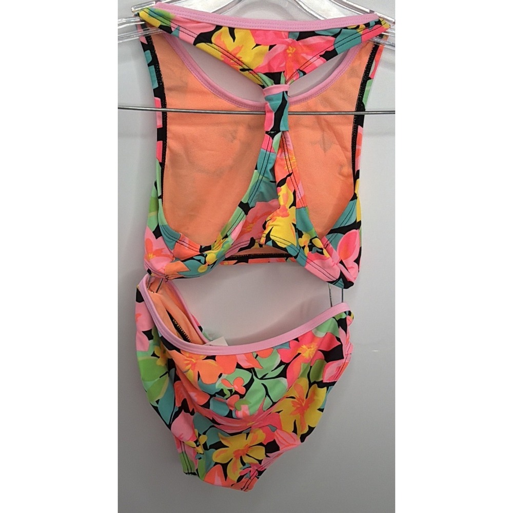 Cat and Jack Girls Floral 2 Piece Bikini Set Size MEDIUM 8 New with Tags - Picture 7 of 15